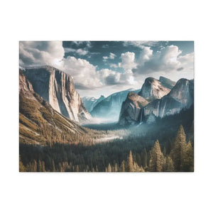 Yosemite Mountains Canvas Print Lifelong Color Guarantee Dipaliz - 1.5’’ / 24″ x 18″ - Prints