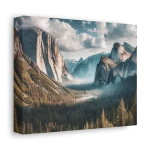 Yosemite Mountains Canvas Print Lifelong Color Guarantee Dipaliz - Prints