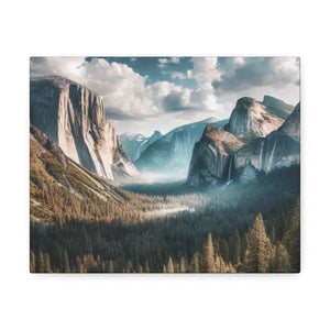 Yosemite Mountains Canvas Print Lifelong Color Guarantee Dipaliz - 1.5’’ / 10″ x 8″ - Prints