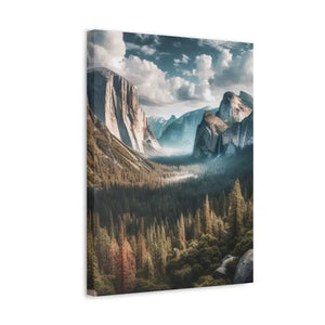 Yosemite Mountains Canvas Print Lifelong Color Guarantee Dipaliz - Prints