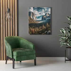 Yosemite Mountains Canvas Print Lifelong Color Guarantee Dipaliz - 1.5’’ / 24″ x 30″ - Prints