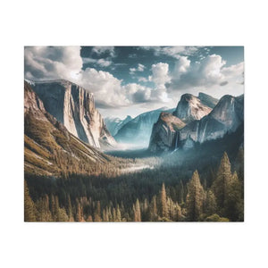 Yosemite Mountains Canvas Print Lifelong Color Guarantee Dipaliz - 1.5’’ / 30″ x 24″ - Prints