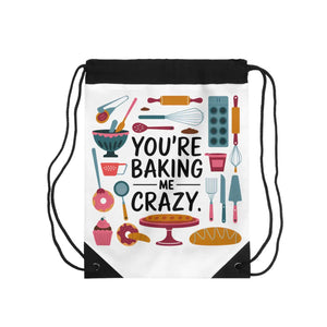 Vibrant Outdoor Drawstring Bag - Baking me Crazy - Dipaliz - Backpacks