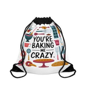 Vibrant Outdoor Drawstring Bag - Baking me Crazy - Dipaliz - Backpacks