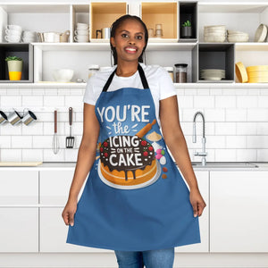 Stylish Cake Lover’s Apron - Blue Icing Design - Dipaliz - Aprons