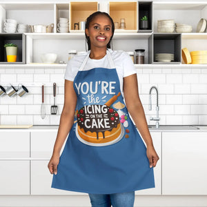 Stylish Cake Lover’s Apron - Blue Icing Design - Dipaliz - Aprons