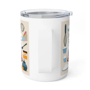 Stylish Icing Insulated Coffee Mug - Clear Acrylic Lid - Dipaliz - Mugs