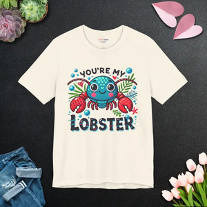 Lobster Unisex Jersey Short Sleeve Tee - Comfort Fit - Dipaliz - Natural / s - T-shirts