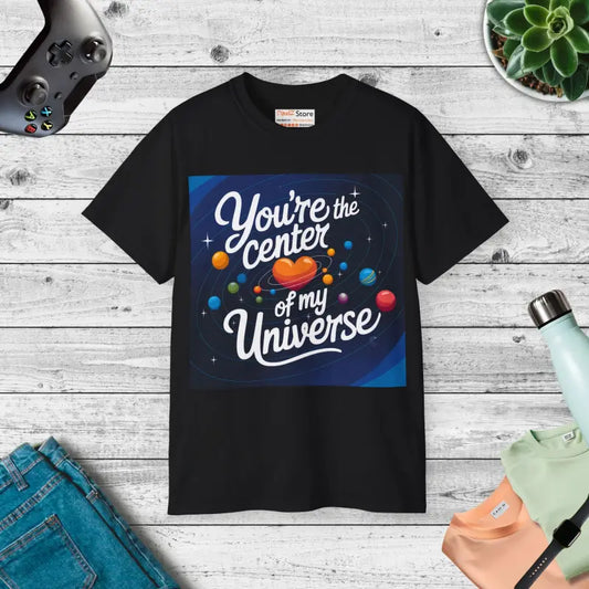 Shine with Cosmic Cool: You’re the Universe Cotton Tee - Black / s T-shirt