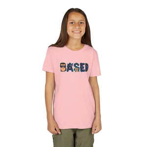 Youth ?Based’ Graphic Tee – Cool Sunglasses Design - T-shirts
