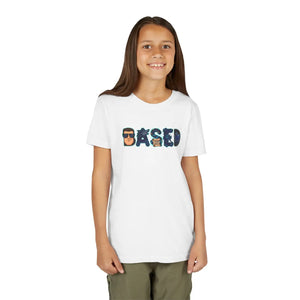 Youth ?Based’ Graphic Tee – Cool Sunglasses Design - T-shirts