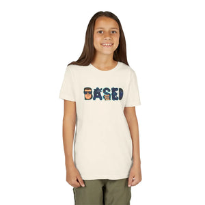 Youth ?Based’ Graphic Tee – Cool Sunglasses Design - T-shirts