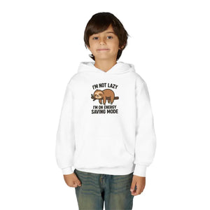 Kids Clothes - Youth Energy Saving Mode Hoodie Ultra Soft Sloth Squad - Dipaliz