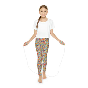 Adorable Animals Youth Leggings - Polyester Spandex - Dipaliz - Activewear