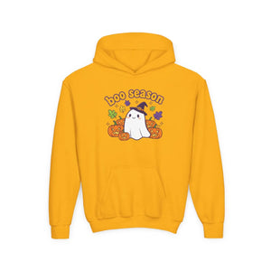 Youth Halloween Ghost Hoodie - ?Boo Scared’ Cute Pumpkin Kids Pullover - Hoodies