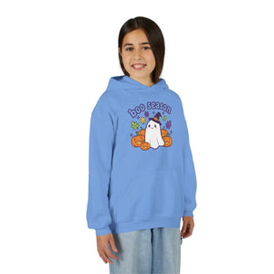 Youth Halloween Ghost Hoodie - ?Boo Scared’ Cute Pumpkin Kids Pullover - Hoodies