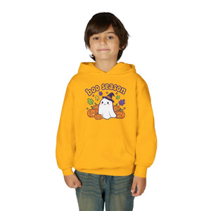Youth Halloween Ghost Hoodie - ?Boo Scared’ Cute Pumpkin Kids Pullover - Hoodies