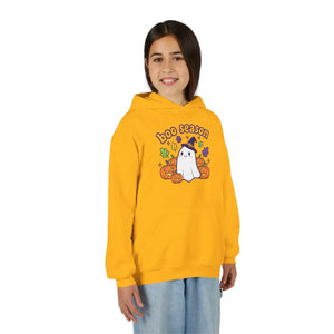 Youth Halloween Ghost Hoodie - ?Boo Scared’ Cute Pumpkin Kids Pullover - Hoodies