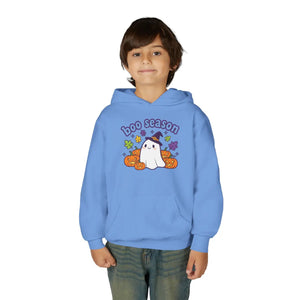 Youth Halloween Ghost Hoodie - ?Boo Scared’ Cute Pumpkin Kids Pullover - Hoodies