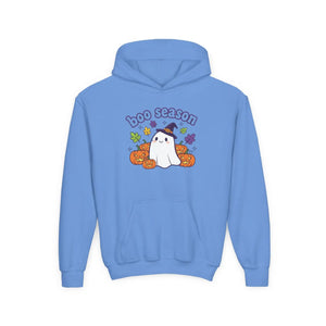 Youth Halloween Ghost Hoodie - ?Boo Scared’ Cute Pumpkin Kids Pullover - Hoodies