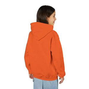 Youth Halloween Pumpkin Hoodie, Cute Jack-o’-lantern & Bats Sweatshirt - Hoodies