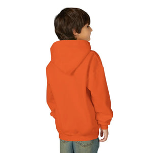 Youth Halloween Pumpkin Hoodie, Cute Jack-o’-lantern & Bats Sweatshirt - Hoodies
