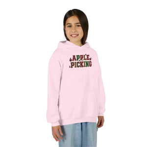Youth Hoodie - ?Apple Picking’ Fall Kids Pullover | Autumn Harvest Sweatshirt - Hoodies