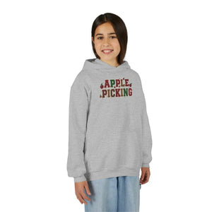 Youth Hoodie - ?Apple Picking’ Fall Kids Pullover | Autumn Harvest Sweatshirt - Hoodies