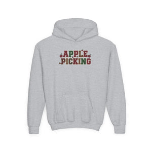 Youth Hoodie - ?Apple Picking’ Fall Kids Pullover | Autumn Harvest Sweatshirt - Hoodies