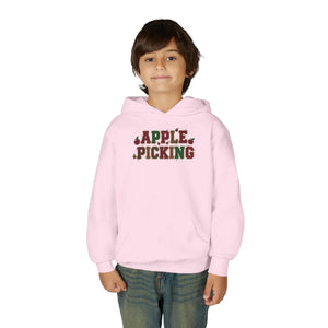 Youth Hoodie - ?Apple Picking’ Fall Kids Pullover | Autumn Harvest Sweatshirt - Hoodies
