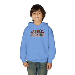 Youth Hoodie - ?Apple Picking’ Fall Kids Pullover | Autumn Harvest Sweatshirt - Hoodies