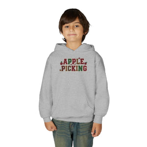 Youth Hoodie - ?Apple Picking’ Fall Kids Pullover | Autumn Harvest Sweatshirt - Hoodies