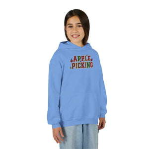 Youth Hoodie - ?Apple Picking’ Fall Kids Pullover | Autumn Harvest Sweatshirt - Hoodies