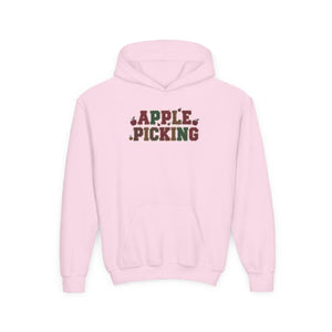 Youth Hoodie - ?Apple Picking’ Fall Kids Pullover | Autumn Harvest Sweatshirt - Hoodies