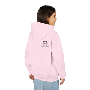 Youth Hoodie, Minimal Floral Crest ?Grow Wild’ Chest Design - Hoodies