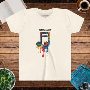 Youth Jam Session Short Sleeve Shirt for Cool Kids - Dipaliz - s / Natural - T-shirts