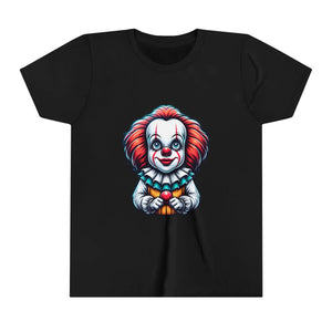 Spooky Clown Youth Short Sleeve - Halloween Cotton - Dipaliz - T-shirts