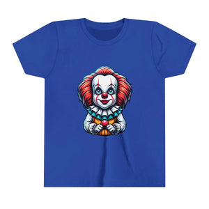 Spooky Clown Youth Short Sleeve - Halloween Cotton - Dipaliz - T-shirts