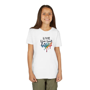 Youth Short Sleeve Tee - Live Loud Bold Colors - Dipaliz - T-shirts