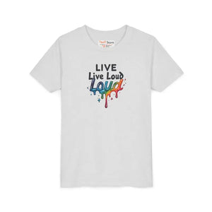 Youth Short Sleeve Tee - Live Loud Bold Colors - Dipaliz - T-shirts