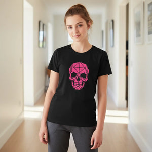 Youth Skull Tee - Pink Geometric Graphic T-shirt - T-shirts - s