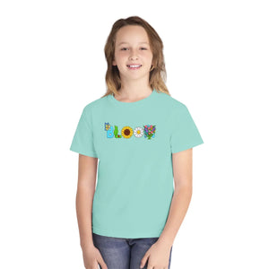 Youth Tee - ?Bloom’ Floral Sunshine Graphic Shirt - T-shirts