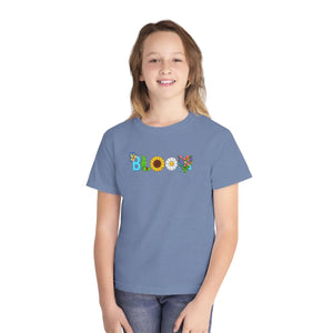 Youth Tee - ?Bloom’ Floral Sunshine Graphic Shirt - T-shirts