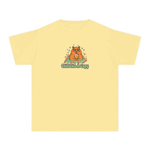 Youth Tee, Chill Like a Capy: Cute Capybara Kids Shirt - T-shirts