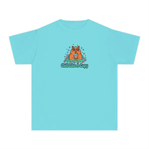 Youth Tee, Chill Like a Capy: Cute Capybara Kids Shirt - T-shirts