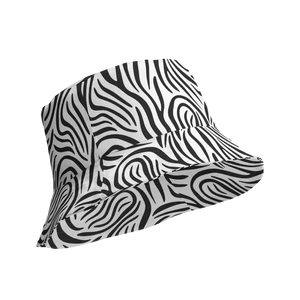 Zebra Reversible Bucket Hat - Breathable Streetwear - Dipaliz - Hats