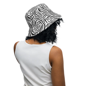 Zebra Reversible Bucket Hat - Breathable Streetwear - Dipaliz - Hats