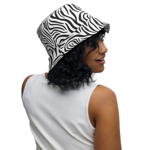 Zebra Reversible Bucket Hat - Breathable Streetwear - Dipaliz - Hats