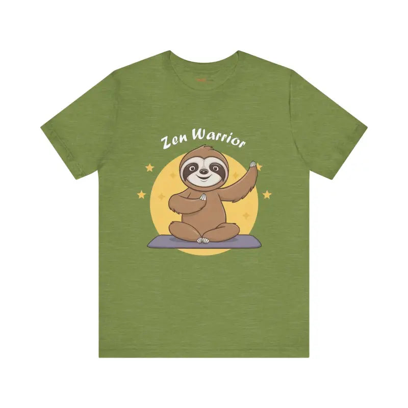 Unleash your Zen with the Warrior Sloth Yoga Tee - T-shirt