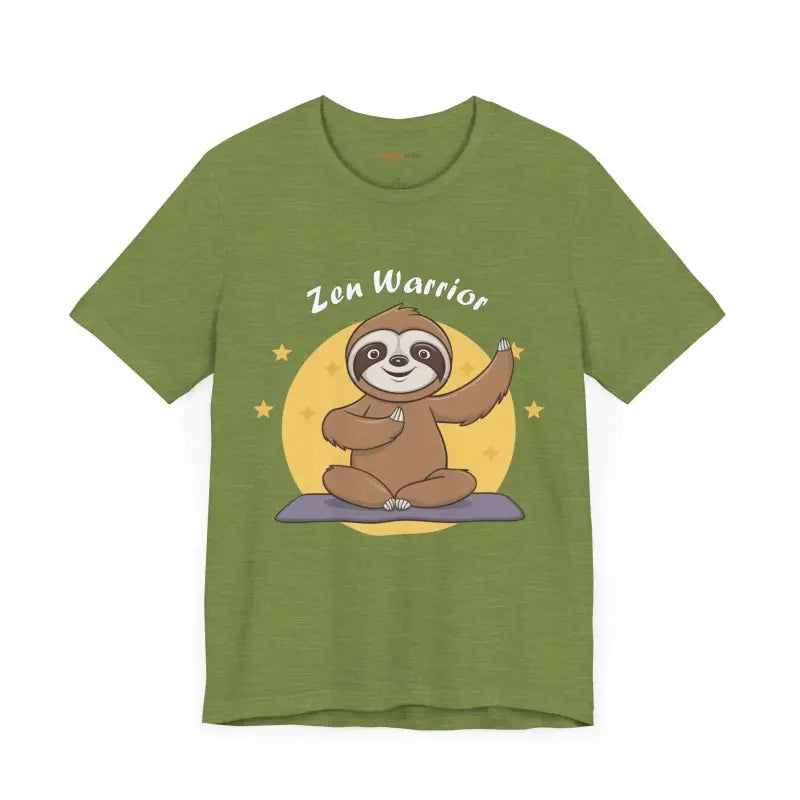 Unleash your Zen with the Warrior Sloth Yoga Tee - T-shirt